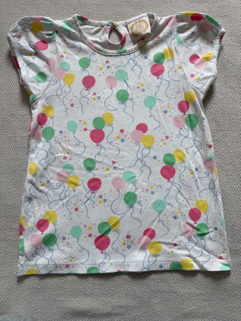 TBBC Penny’s Play Shirt Size 8 “And Many More” balloon print